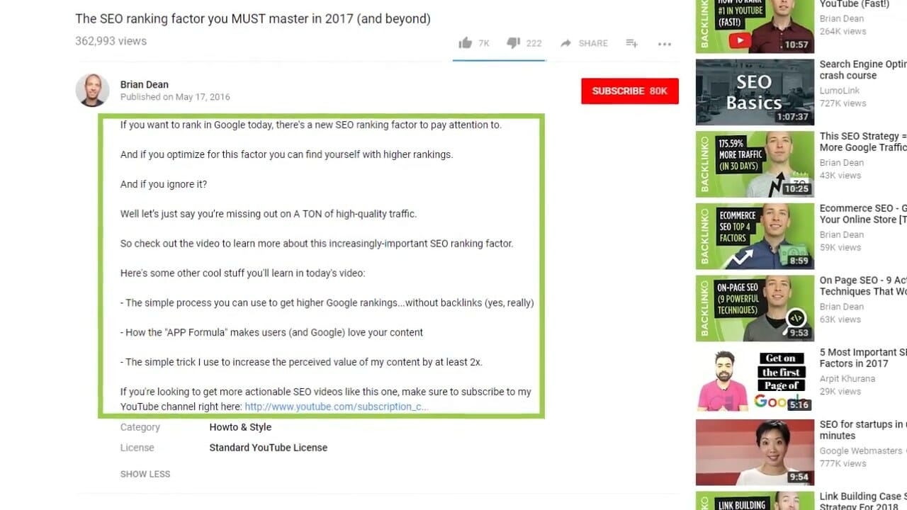 Youtube SEO 10 เทคนิคเพิ่มอันดับยูทูป 5 Youtube SEO 10 เทคนิคเพิ่มอันดับยูทูป 5