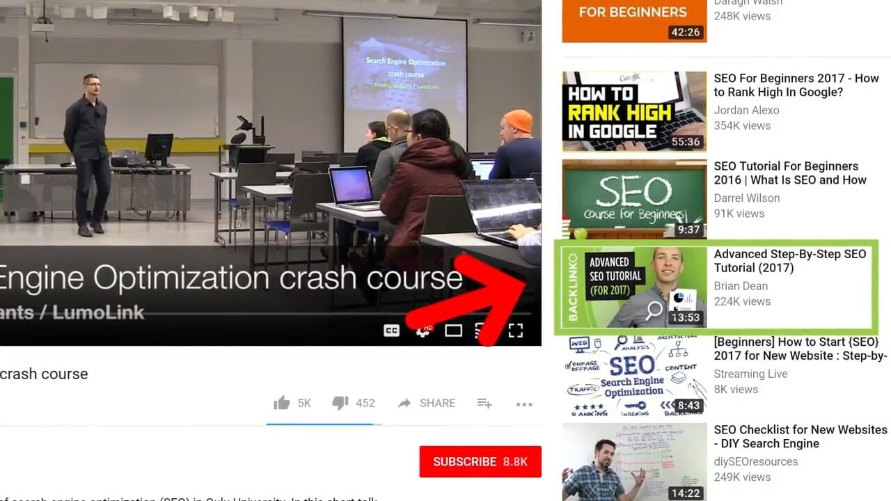 Youtube SEO 10 เทคนิคเพิ่มอันดับยูทูป 8 Youtube SEO 10 เทคนิคเพิ่มอันดับยูทูป 8