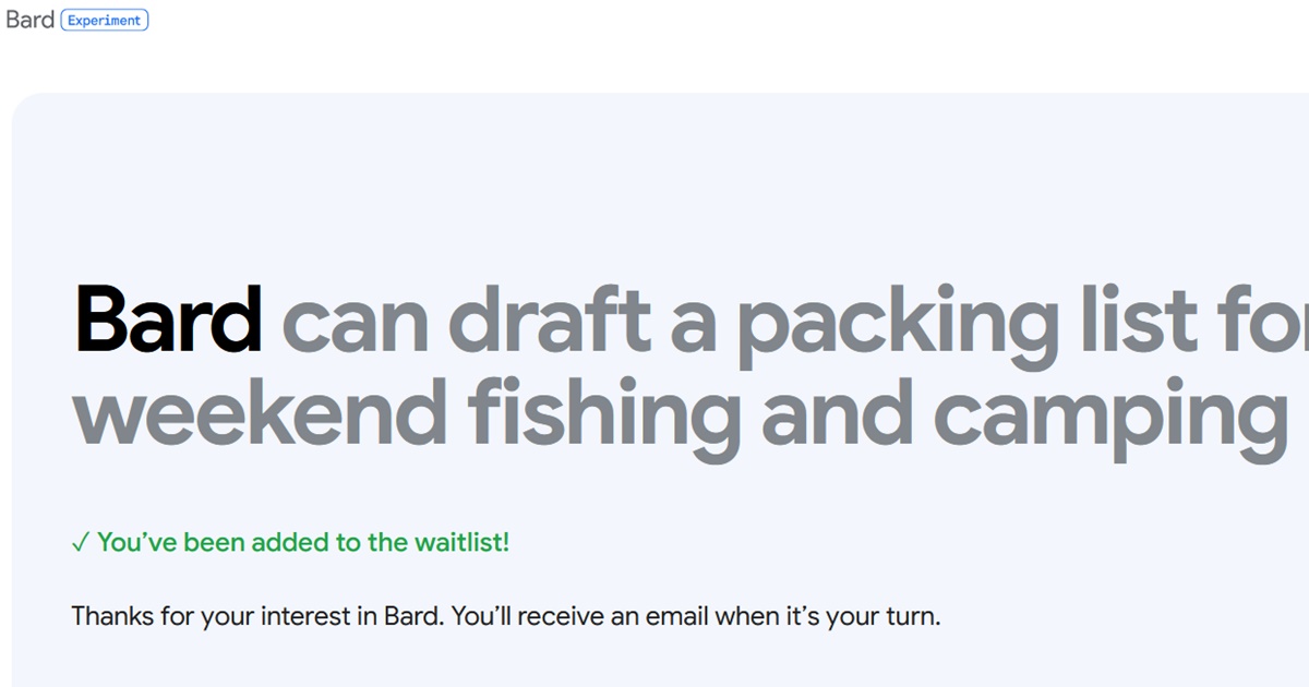Google Bard ทดลองเปิดให้บริการในไทย (Update: เปิด 13 ก.ค. 23) 1 bard google